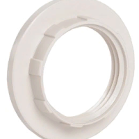 Кольцо к патрону Е14 пластик белый IEK (50)