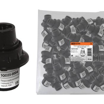 Патрон карболит подвесной кольцо Е14 TDM штрихкод (50)