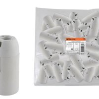 Патрон пластик подвесной Е14 белый TDM (50)