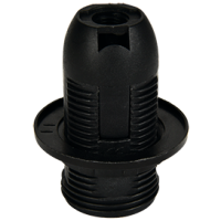 Патрон пластик подвесной кольцо Е14 чёрный Ecola (10)