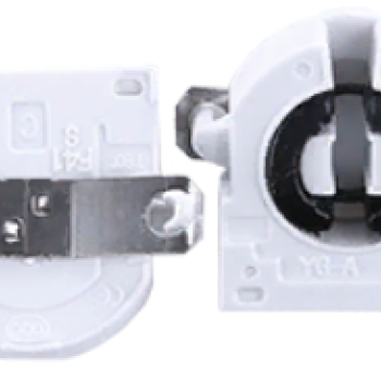 Патрон G13 пластик торцевой поворот защёлки пружина Ecola (10)