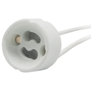 Патрон GU10 керамический 2x8см Ecola (48)