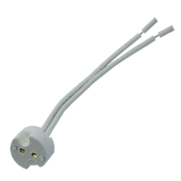 Патрон GU5.3 керамический 2x8см Ecola