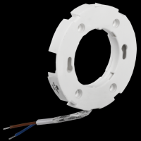 Патрон пластик потолочный GX53 белый IEK (50)