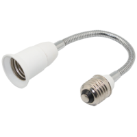 Переходник гибкий Е27-Е27 300мм Ecola белый