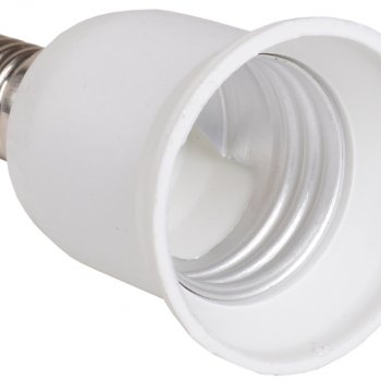 Переходник Е14-Е27 IEK белый (50)