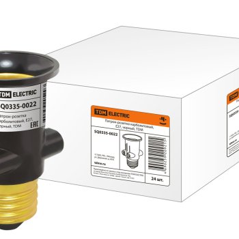 Переходник Е27-розетка TDM (24)