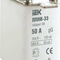 Вставка плавкая ППНИ-33 IEK габ.00 100А (3)