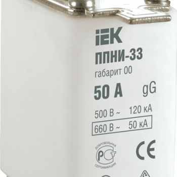 Вставка плавкая ППНИ-33 IEK габ.00 100А (3)