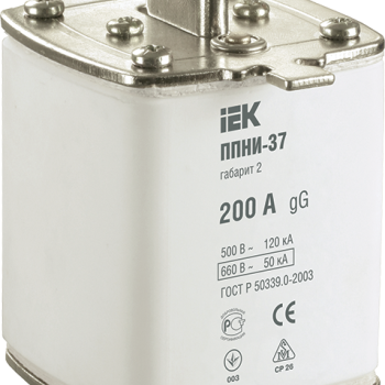 Вставка плавкая ППНИ-37 IEK габ.2 200А (6)