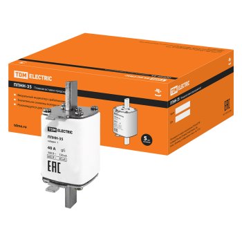 Вставка плавкая ППНН-35 TDM габ.1  40А (3)