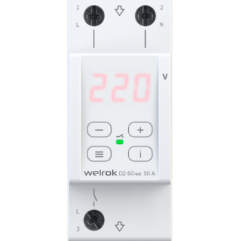 Реле напряжения Welrok D2-50 red 50А 220В (40)