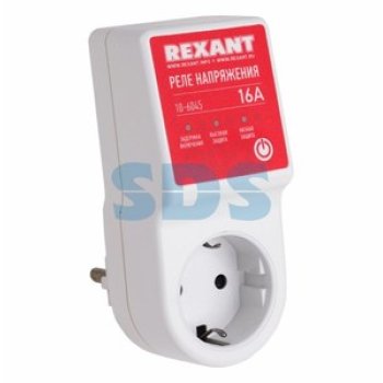 Реле напряжения розеточное Rexant 16А с/з 185-255В