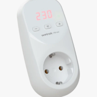 Реле напряжения розеточное Welrok PR red 16А с/з 120-280В