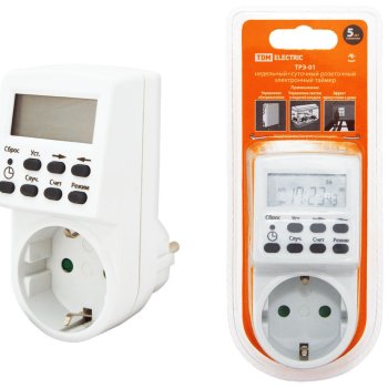 Розетка-таймер TDM ТРЭ-01 (неделя, LCD, 3500Вт) (12)
