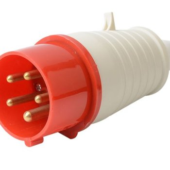 Вилка 015 3Р+РЕ+N 16А 380В IP44 Omnyx (10/100)