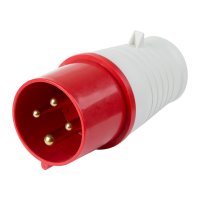 Вилка 024 3Р+РЕ 32А 380В IP44 Omnyx (10/100)