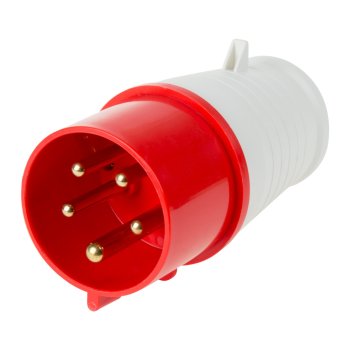 Вилка 025 3Р+РЕ+N 32А 380В IP44 Omnyx (10/100)