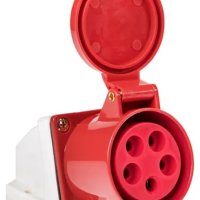 Розетка накладная 115 3Р+РЕ+N 16А 380В IP44 Omnyx (10/100)