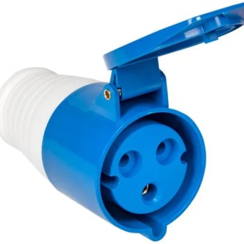 Розетка переносная 213 2Р+РЕ 16А 220В IP44 Omnyx (10/100)