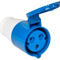 Розетка переносная  223 2Р+РЕ 32А 220В IP44 Omnyx (10/100)