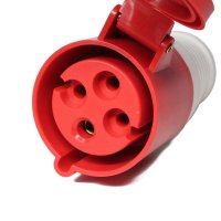 Розетка переносная  224 3Р+РЕ 32А 380В IP44 Omnyx (10/100)