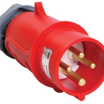 Вилка 014 3Р+РЕ 16А 380В IP44 MAGNUM IEK (10)