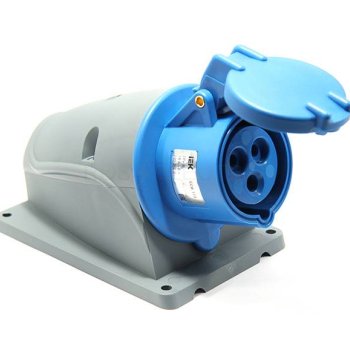 Розетка 113 стационарная 2Р+РЕ 16А 220В IP44 MAGNUM IEK (10)