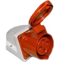 Розетка 124 стационарная 3Р+РЕ 32А 380В IP44 IEK (10)