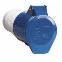 Розетка 213 переносная 2Р+РЕ 16А 220В IP44 IEK (10)