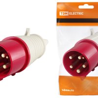 Вилка TDM 015 3Р+РЕ+N 16А 380В IP44 (10)