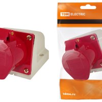 Розетка TDM 114 стационарная 3Р+РЕ 16А 380В IP44 (10)