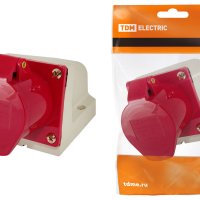 Розетка TDM 125 стационарная 3Р+РЕ+N 32А 380В IP44 (10)
