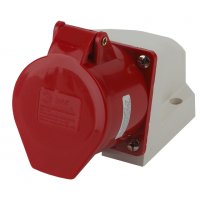 Розетка стационарная 125 3Р+РЕ+N 32А 380В IP44 Эра (10)