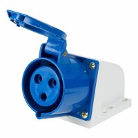 Розетка стационарная 123 2Р+РЕ 32А 220В IP44 Rexant (10)