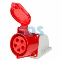 Розетка стационарная 125 3Р+РЕ+N 32А 380В IP44 Rexant (10)