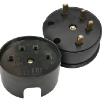 Разъем печной РШ/ВШ карболитовый 25А 380В черный 9112 IN HOME