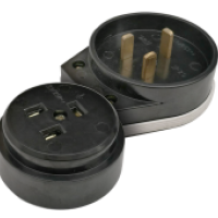 Разъем печной РШ/ВШ карболитовый 32А 250В черный 9114 IN HOME