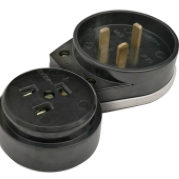 Разъем печной РШ/ВШ карболитовый 32А 250В черный 9114 IN HOME