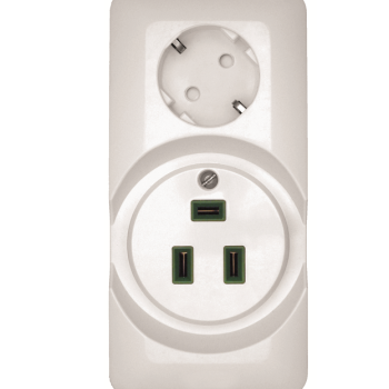 Розетка для электроплит Прима 2-ая с/з белый 32/16А (30)