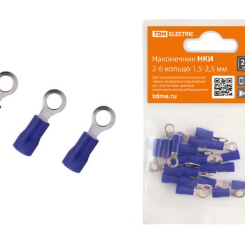 Наконечник кольцо изол  2-6 1.5-2.5мм² 20шт TDM НКИ (320)