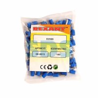 Наконечник штыревой втулочный изолированный 2.5мм²-8 Rexant НШВи синий (100)