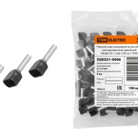 Наконечник штыревой втулочный изолированный двойной 1.5мм²-8 TDM НШвИ(2) 100шт (20)