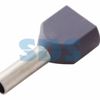 Наконечник штыревой втулочный изолированный двойной  2.5мм²-10 Rexant НШвИ(2) 100шт (100)