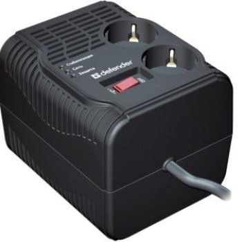 Стабилизатор напряжения Defender AVR 1000VA Typhoon 320W, 2 гнезда (1/4)