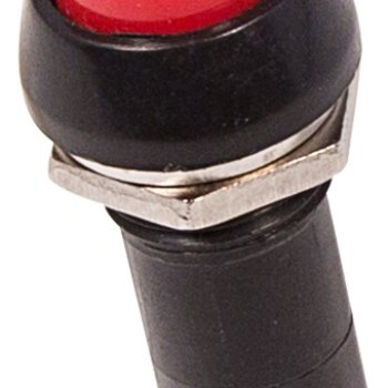 Выключатель-кнопка REXANT 250V 1А (2с) ON-OFF красная (10)