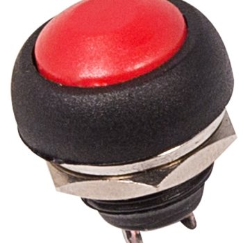Кнопка Rexant выкл-вкл 1А микро нефиксируемая красный (10)