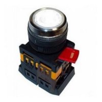 Кнопка IEK ABLFS-22 1з+1p 220В подсветка белый (10)