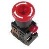 Кнопка IEK ANE-22 Гриб фикс подсв красный (10)