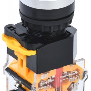 Кнопка IEK D8-11T 1з+1р фикс синий (10)